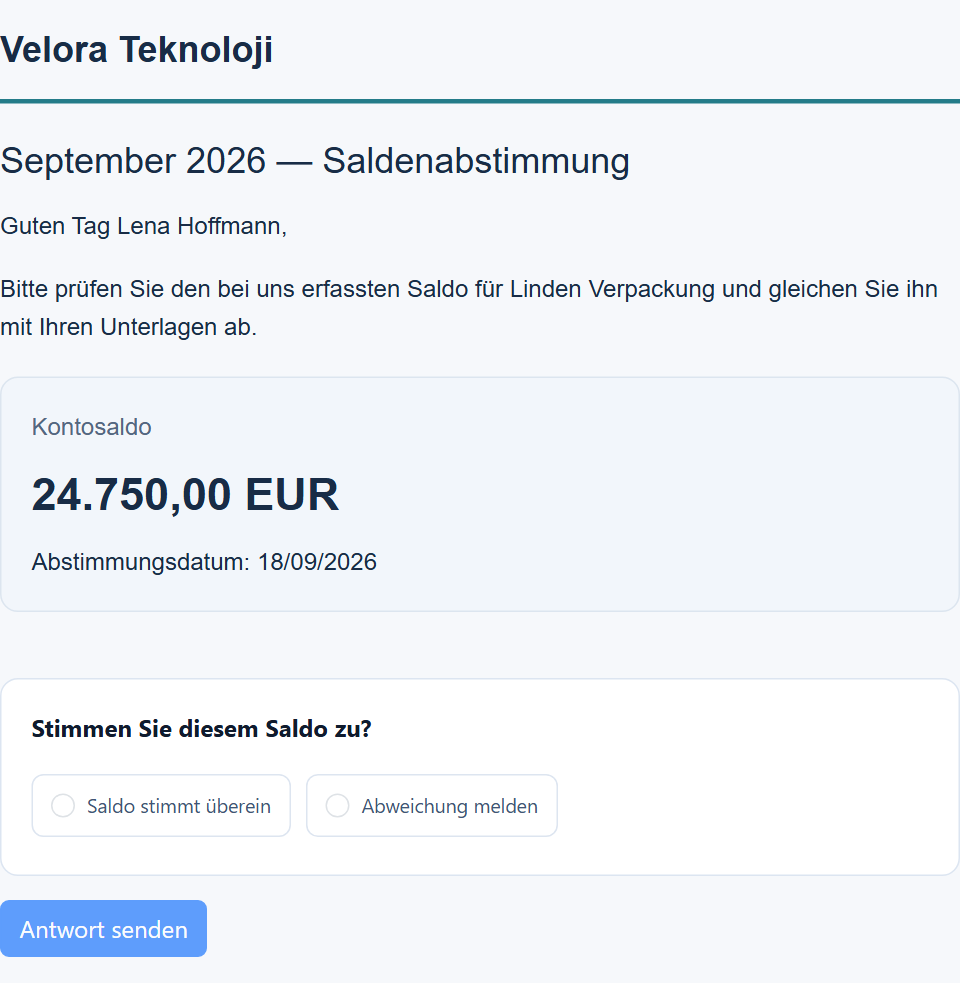 Antworten und Belege sammeln