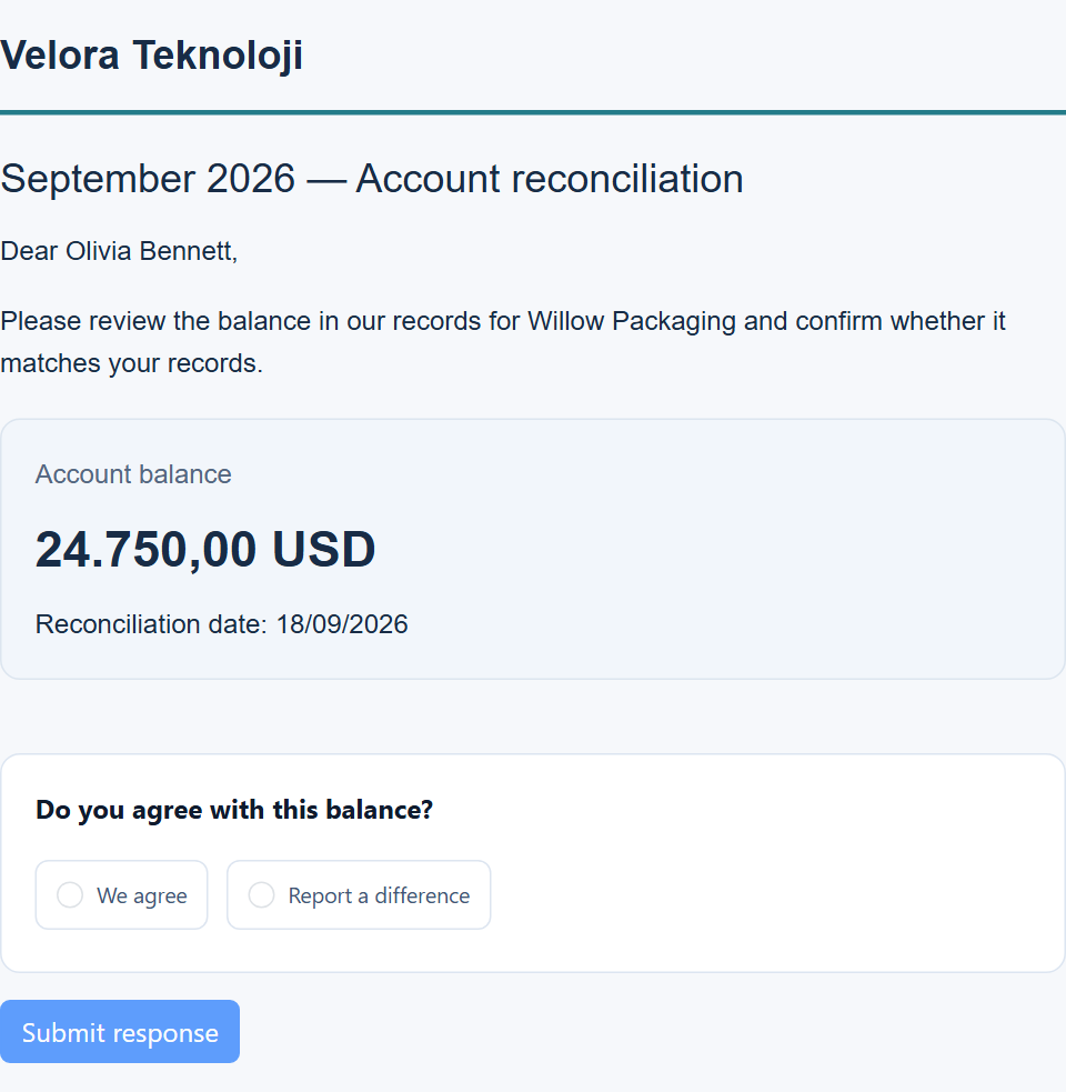 Collect responses and documents