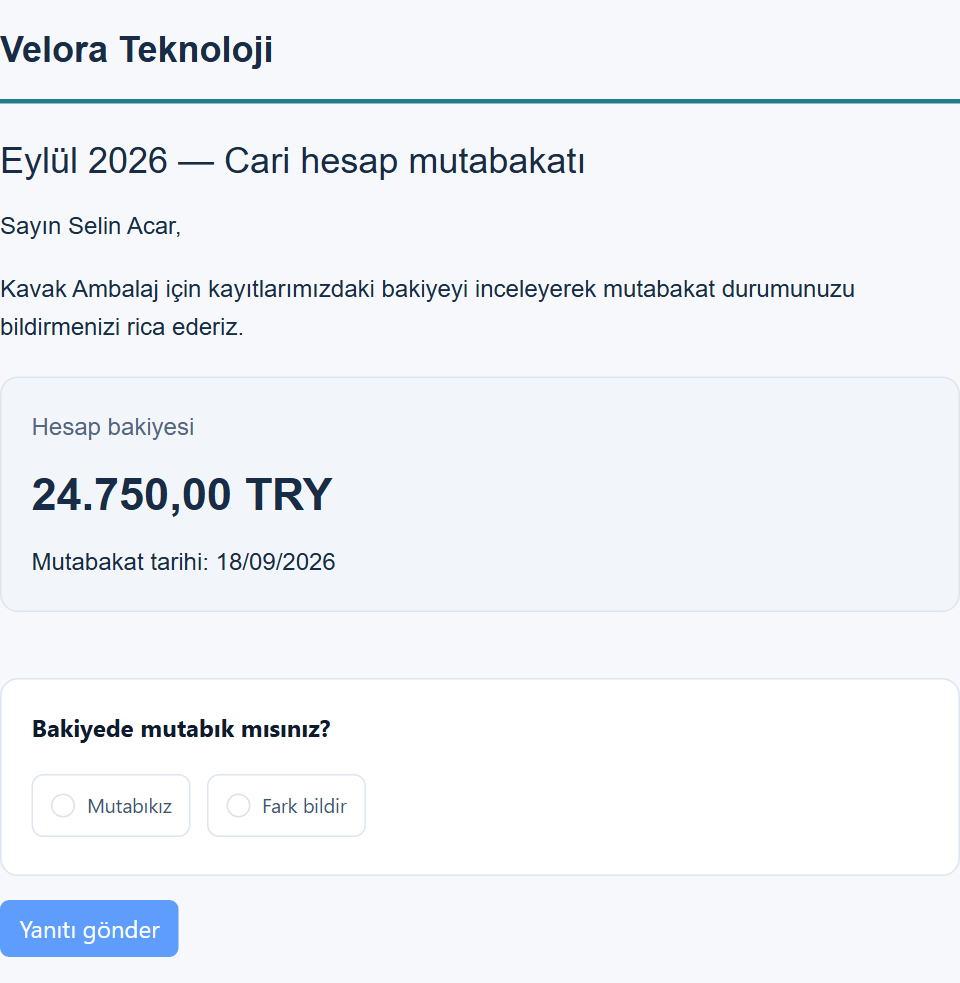 Yanıt ve belgeleri toplayın